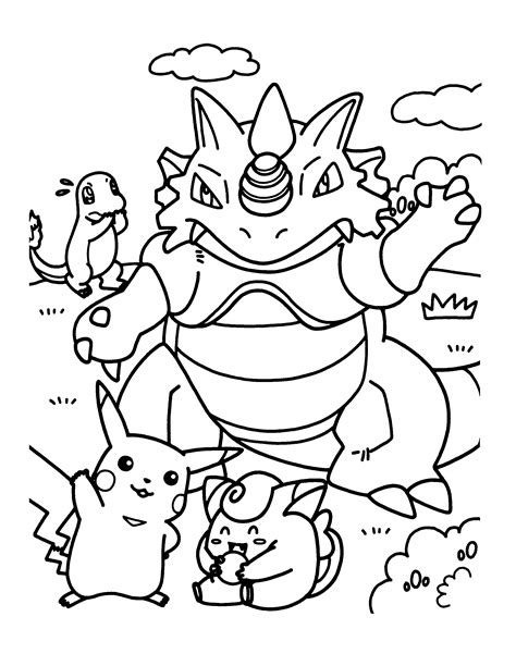 pokemon.coloring page|52 Pokemon Coloring Pages (Free PDF Printables)